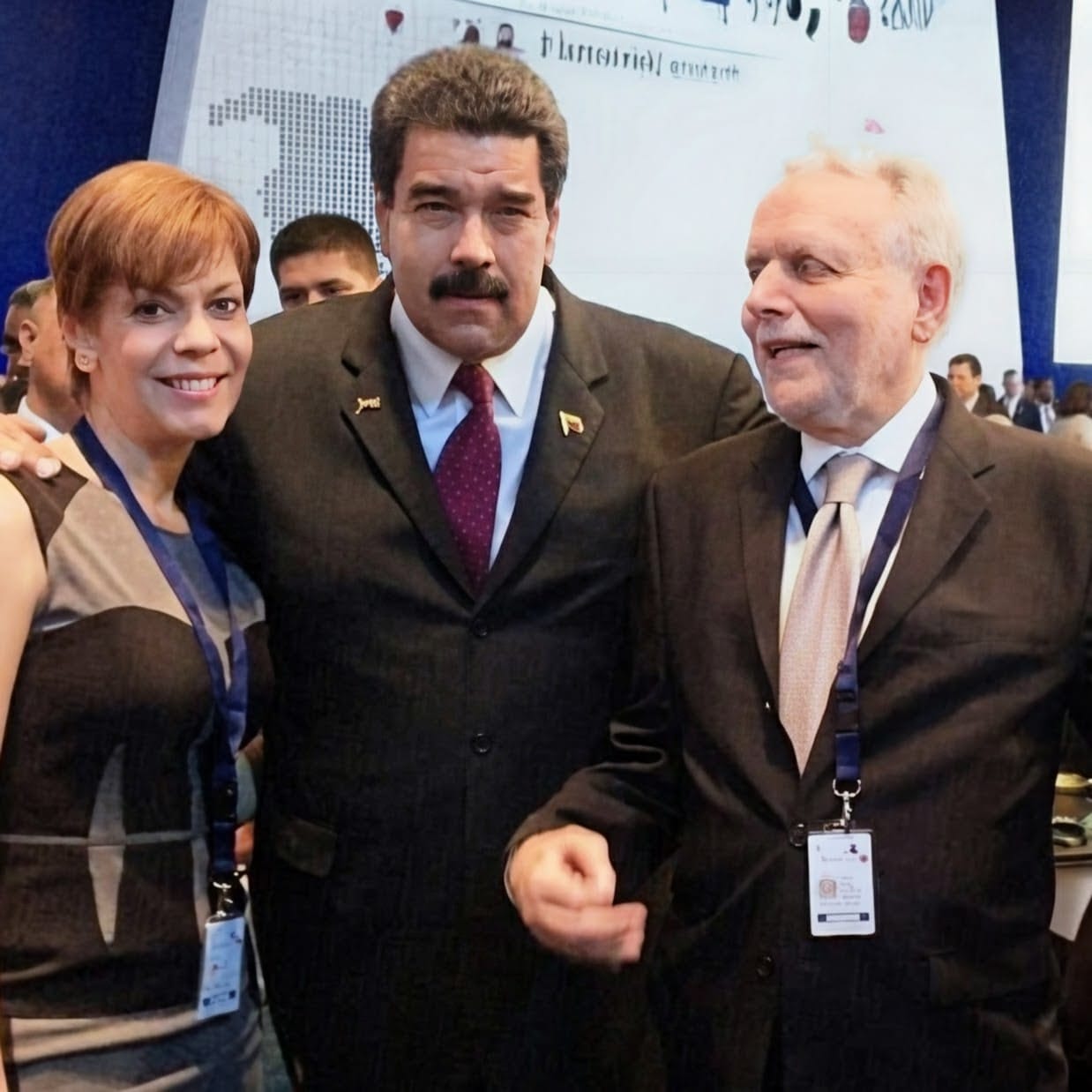 María de Lourdes Santiago, Nicolás Maduro y Rubén Berríos Martínez